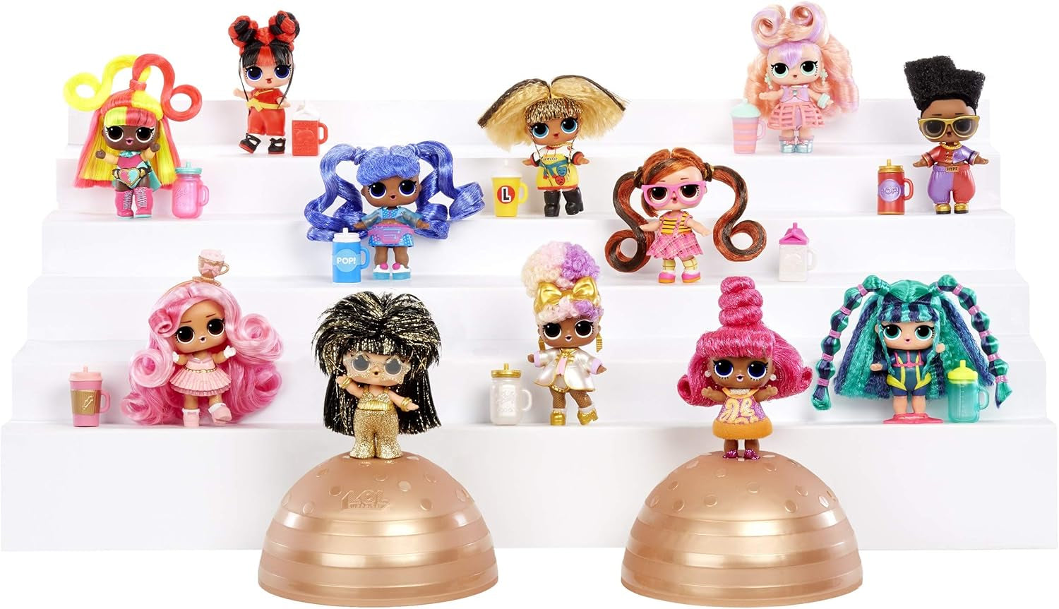 Bambole da collezione LOL Surprise per ragazze - Con 15 diverse sorprese e acconciature - Bambole #Hairvibes