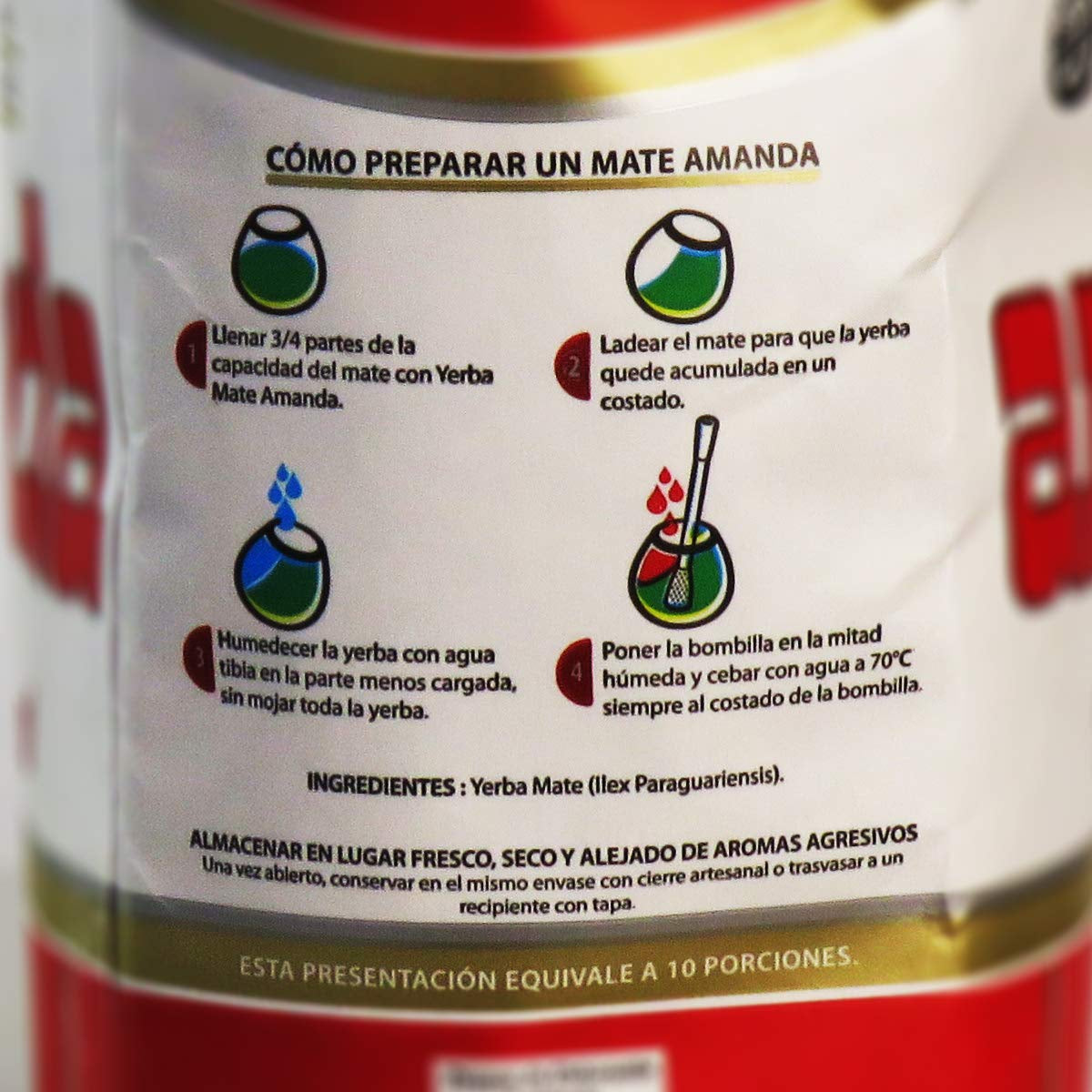 Elaborada Yerba Mate Tè 500G | Tè Mate Tradizionale | Yerba Mate Tea Elaborada Con Palo Foglie sfuse 0.5 Kg