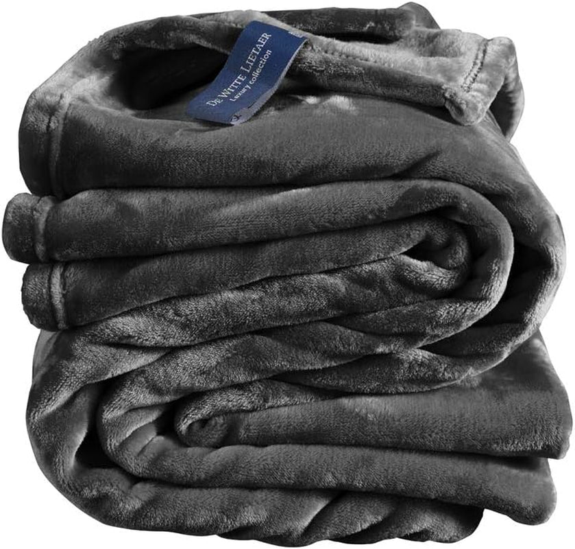Comoda coperta, poliestere, blu, 150 X 200 cm Letti e coperte De Witte Lietaer Ebony Grey 150X200