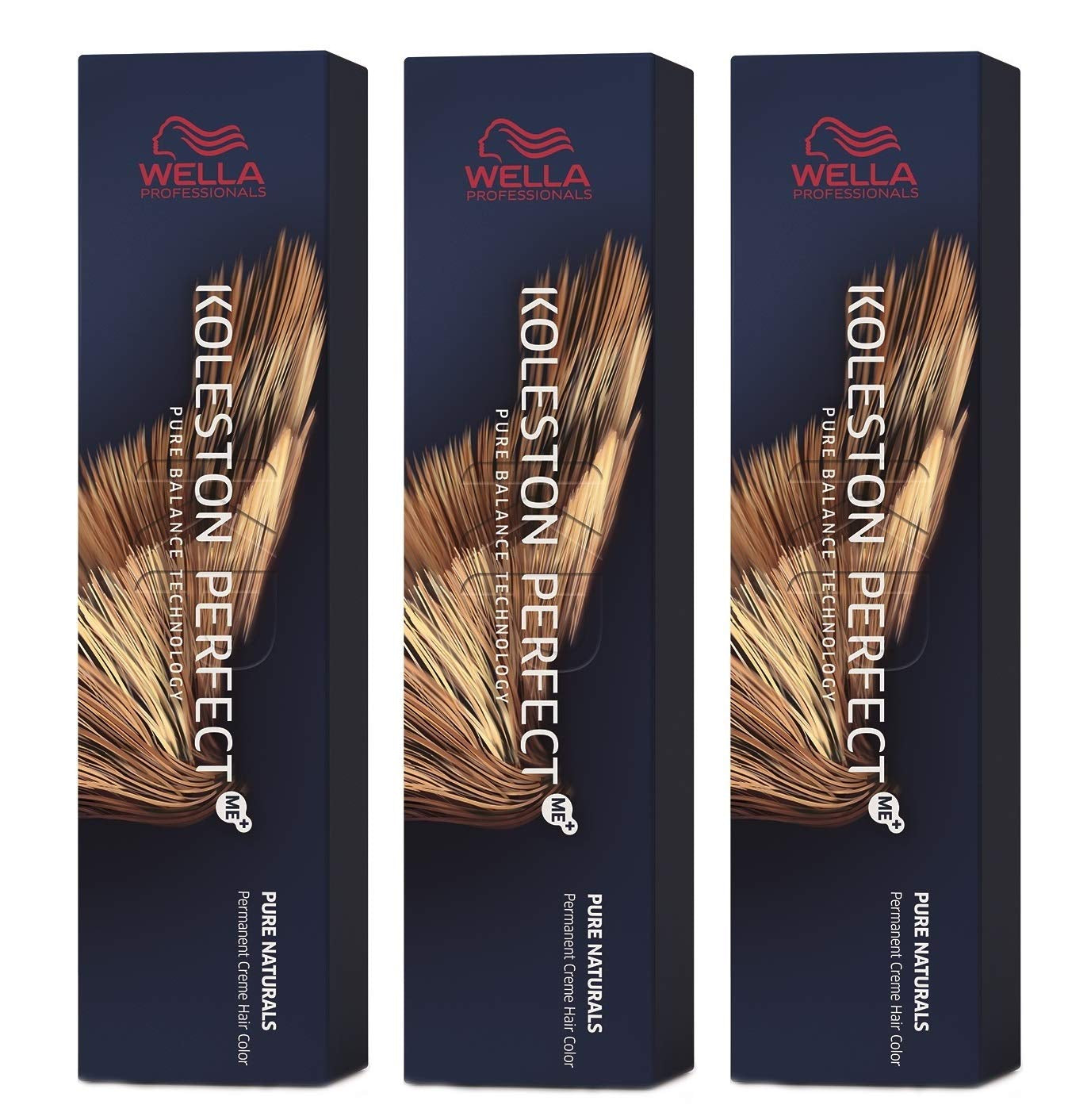 Set di 3 Tinte Per Capelli Wella Koleston Perfect ME+ 5/0 Castano Chiaro 60ml Naty Shop Titolo predefinito
