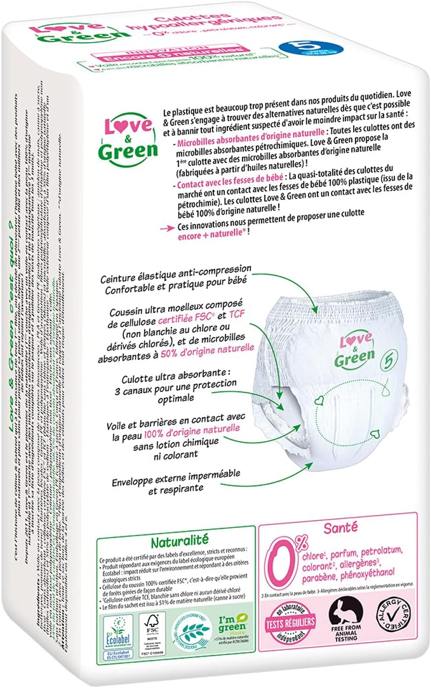 Pannolini ipoallergenici, taglia 5, 1 confezione - 18 pezzi