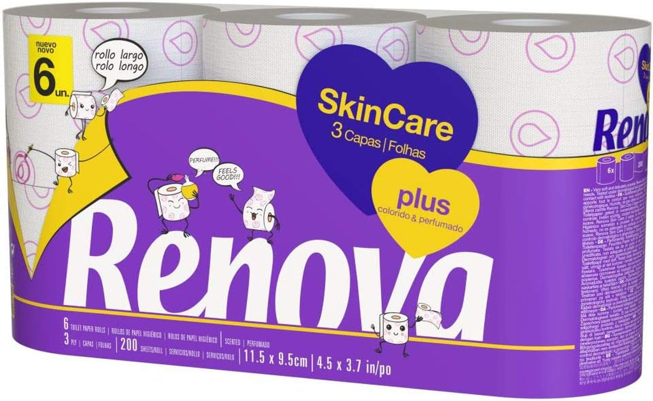 FORNOR RENOVA 67125 CARTA IGIENICA RENOVA PROFUMATA PER LA CURA DELLA PELLE