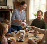 Servizio da tè alla rosa tea della Frisia orientale