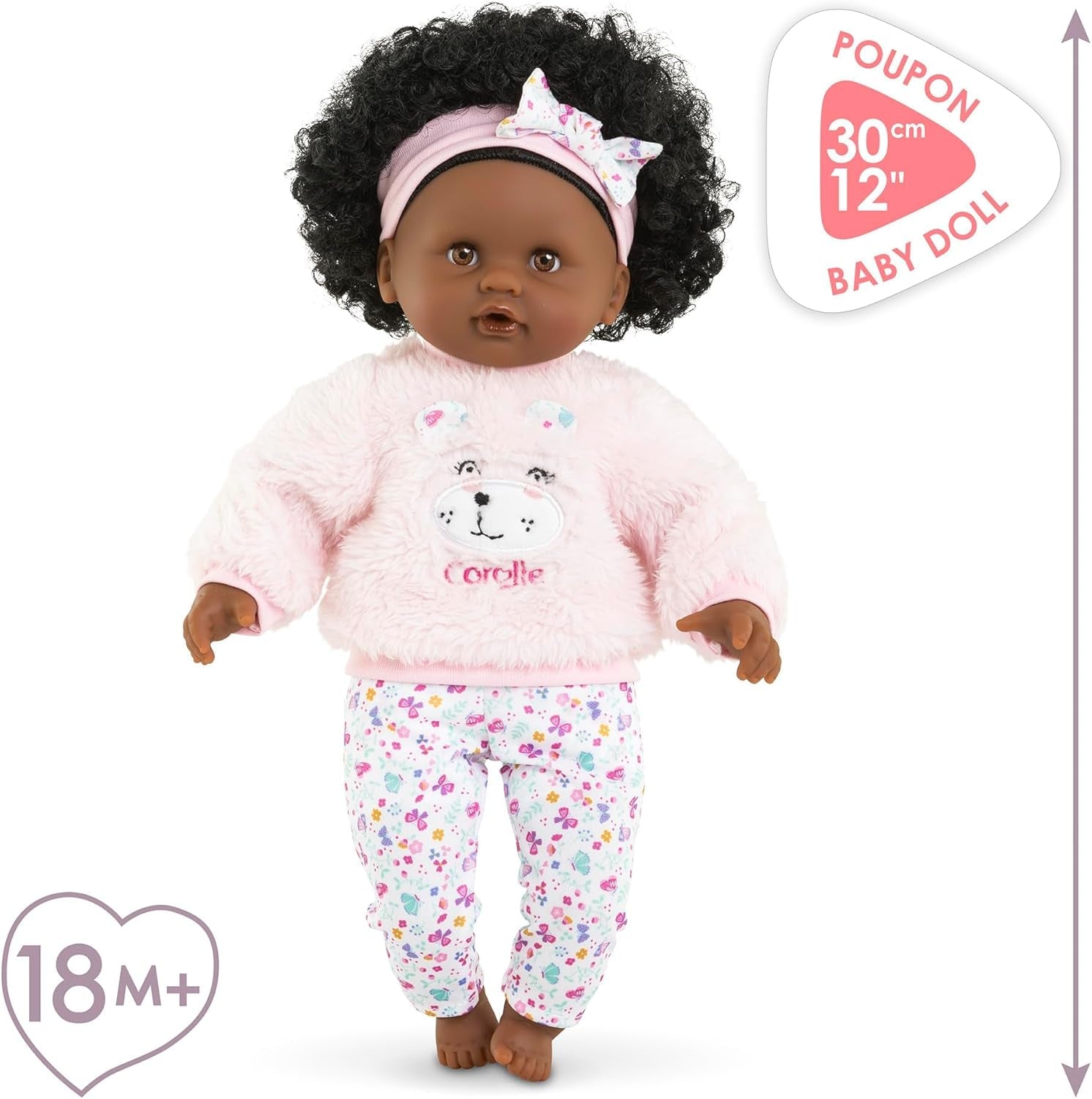 Corolle - La mia prima bambola, Baby Calin Caroline, 30 cm, da 18 mesi, 9000100820