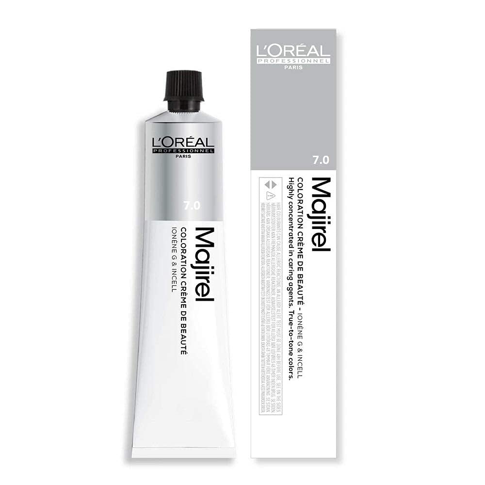 L'Oréal Professionnel Majirel 5 castano chiaro, 50 ml Tintura per capelli aromatizzata Naty Shop 7.0 Biondo medio intenso 50 Ml (1 confezione)