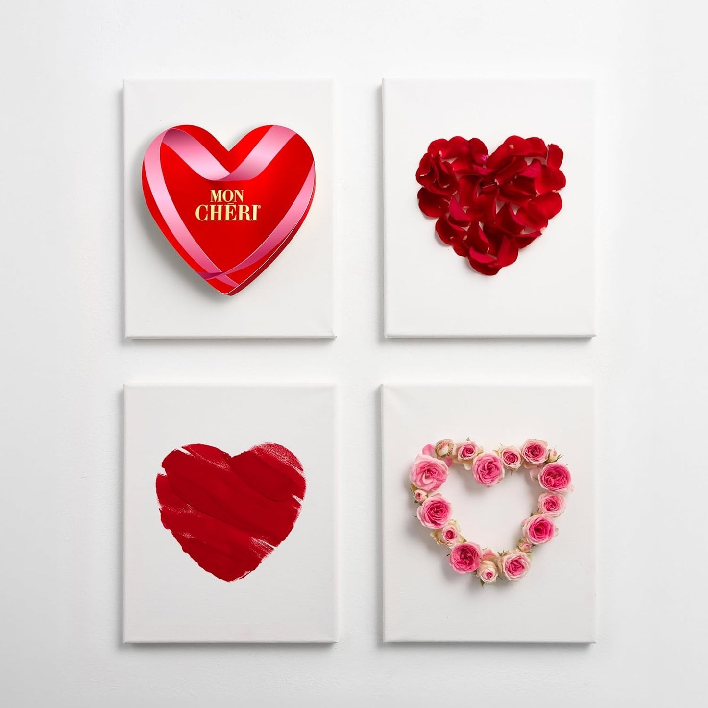 Ferrero Mon Chéri Heart - Regalo di Cioccolato per San Valentino per Lui e per Lei - Croccante di Cioccolato, Liquore Fruttato e Ciliegie Aromatizzate - Per San Valentino, Festa della Mamma e Pasqua - 1 Confezione da 147g
