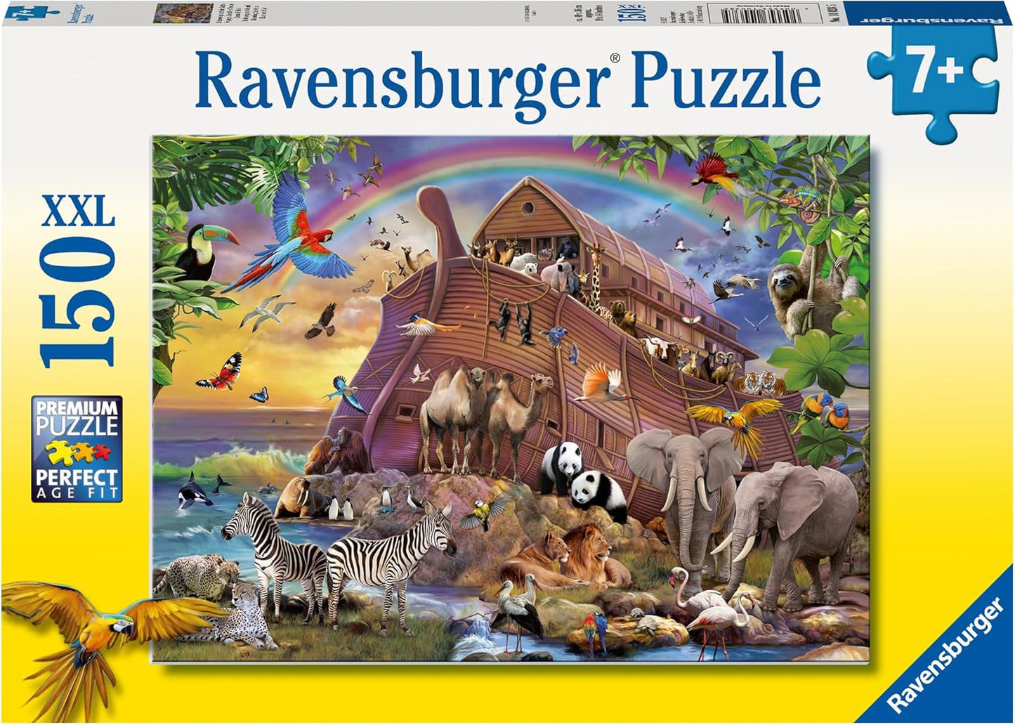 Puzzle per bambini Ravensburger - 10038 Unterwegs Mit Der Arche - L'Arca di Noè Puzzle per bambini dai 7 anni, con 150 pezzi in formato XXL Puzzle Naty Shop Titolo predefinito