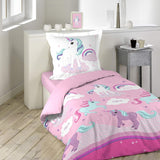 Biancheria da letto con unicorno con federa, biancheria da letto in cotone - Titolo predefinito del negozio Kids Naty