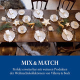 Villeroy & Boch Toy's Delight Royal Classic Servizio Piatti 12 Pezzi, Lavabile in Lavastoviglie e Utilizzabile nel Microonde, Bianco, Piatti, Servizio Piatti per 4 Persone, Stoviglie di Natale, Giocattoli, Porcellana Premium