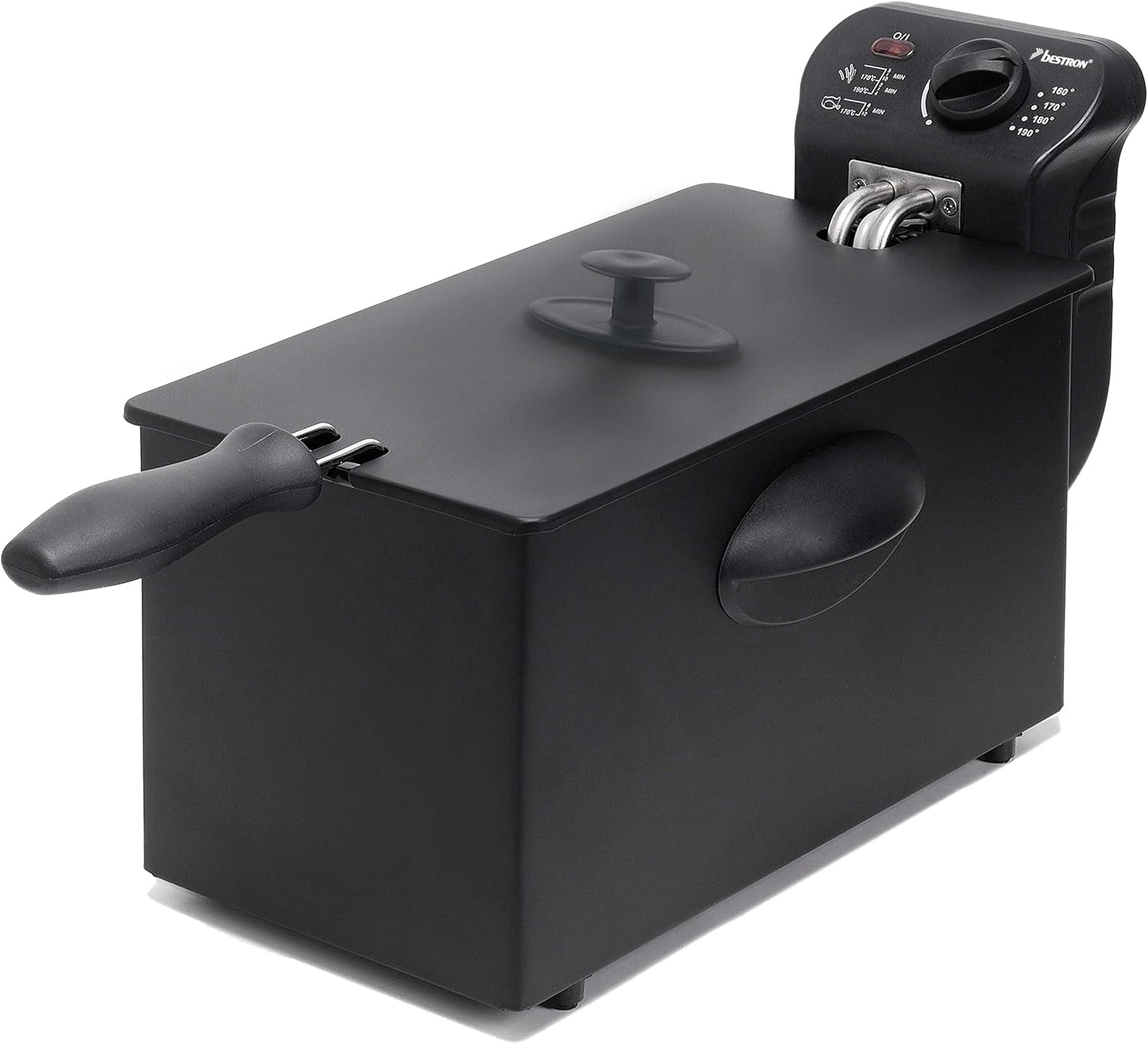 Friggitrice ad olio Bestron con tecnologia zona fredda, 3,5 litri, 2000 watt Elettrodomestici Naty Shop