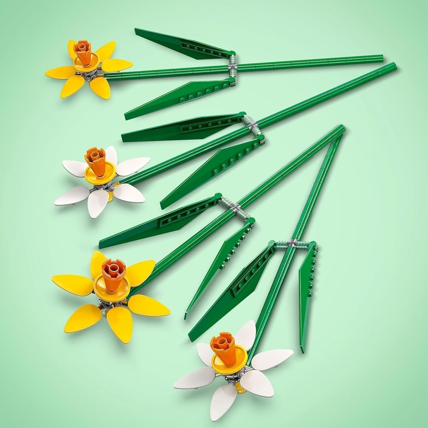 Narcisi LEGO Botanicals - Regali di Pasqua per ragazze e ragazzi - Fiori artificiali per bambini - Bouquet di fiori come decorazione per la stanza o l'ufficio - Regalo per donne - 40747 Set da costruzione Besuche den LEGO-Store