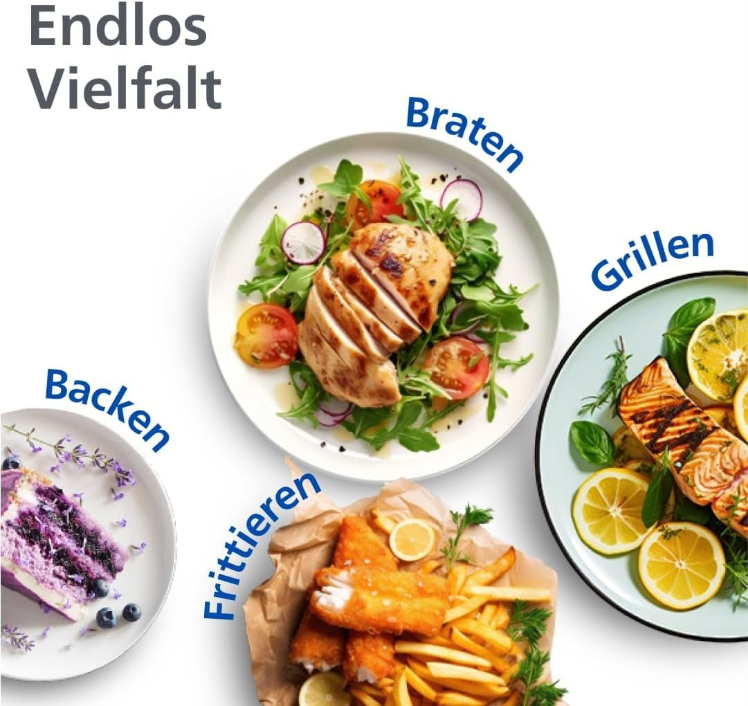 Philips Dual Basket Airfryer Serie 3000 con set colazione, 9 litri, 2 cassetti Elettrodomestici Naty Shop