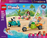 LEGO Friends Avventura in spiaggia con cani Giocattolo da costruzione per ragazze di 6 anni Set da gioco con animali con 2 minifigure e 2 personaggi di Corgi Regalo creativo per bambini Set da costruzione Avventura con tavola da surf 42641 Set da costruzione Besuche den LEGO-Store