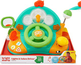 Bright Starts, volante giocattolo, conducente luci e colori, con musica, rumori dell'auto, indicatori, leva del cambio e altro ancora Bebe Naty Shop Toys
