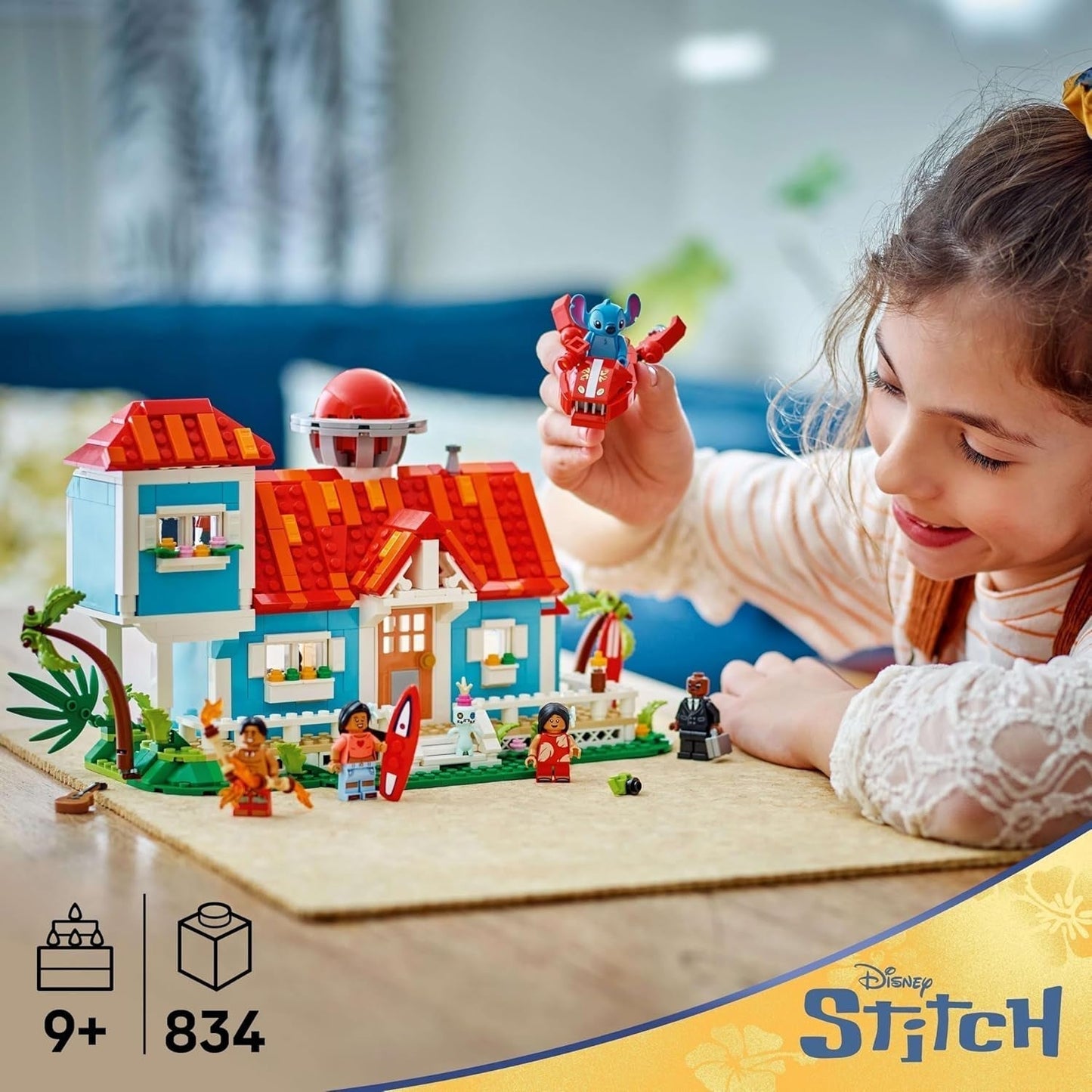 LEGO® Disney Beach House di "Lilo e Stitch" - Giocattolo costruibile con 6 stanze, osservatorio, astronave e 5 minifigure - regalo di compleanno per ragazze e ragazzi 9+ e fan 43268 Besuche den LEGO-Store set di costruzione