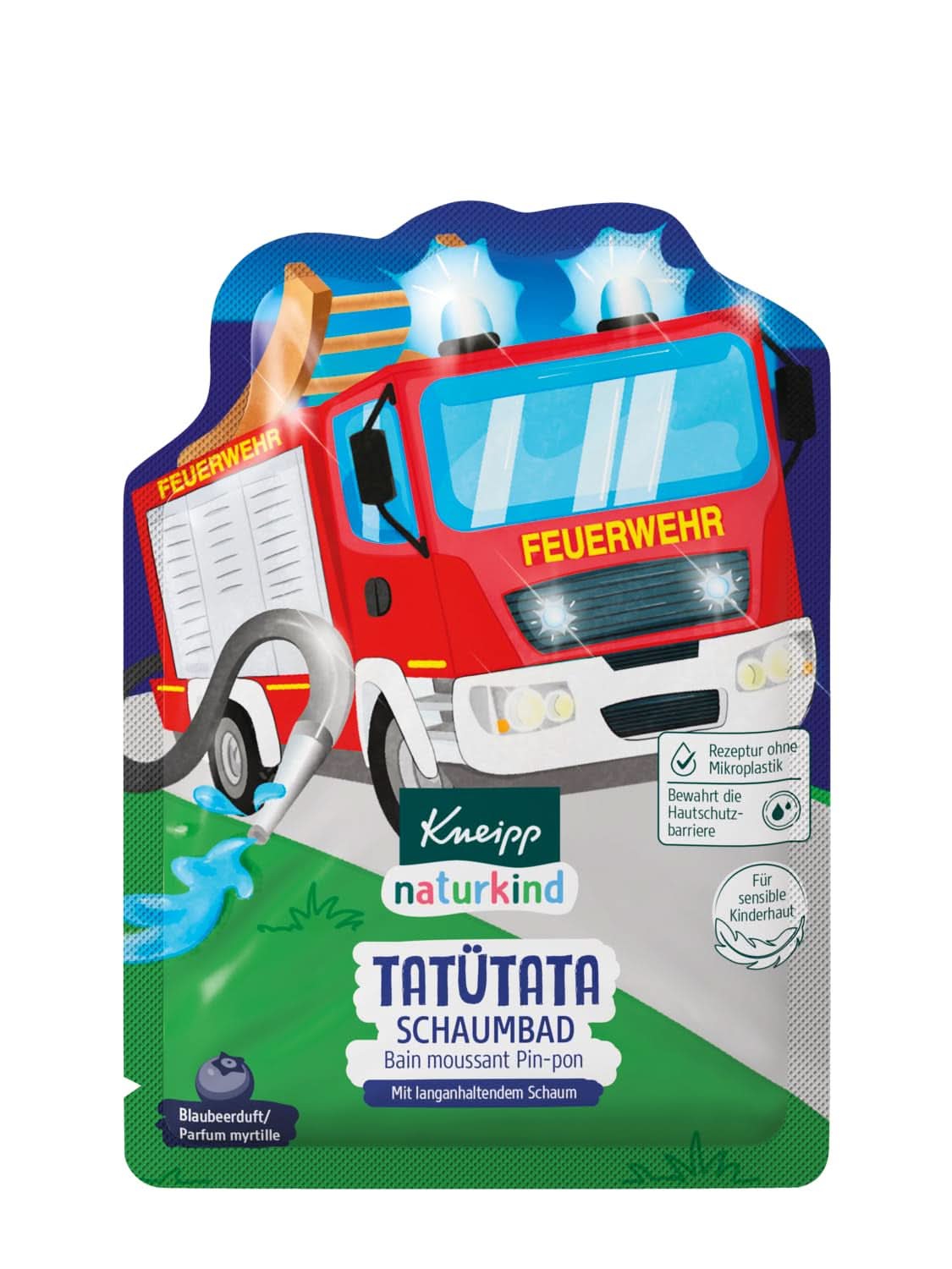 Kneipp Naturkind, additivo per il bagno con olio di jojoba nutriente ed estratto naturale di mirtillo, aroma fruttato di mirtillo, acqua blu, 40 ml Doccia e bagno Naty Shop