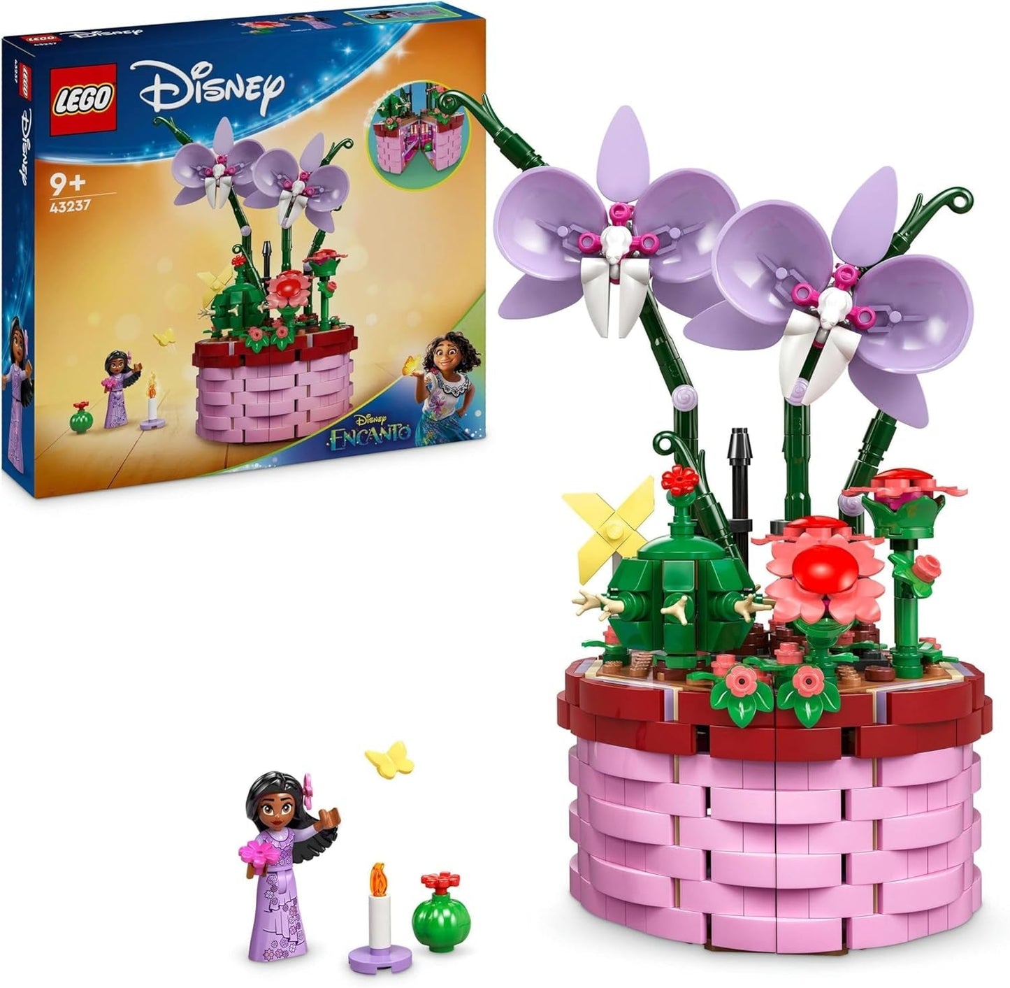 Vaso da fiori LEGO® Disney Encanto Isabella, set per bambini con orchidea giocattolo costruibile, set da costruzione decorativo con mini bambola del personaggio del film, idea regalo per ragazze e ragazzi a partire da 9 anni 43237 Set da costruzione Beuche den LEGO-Store Single
