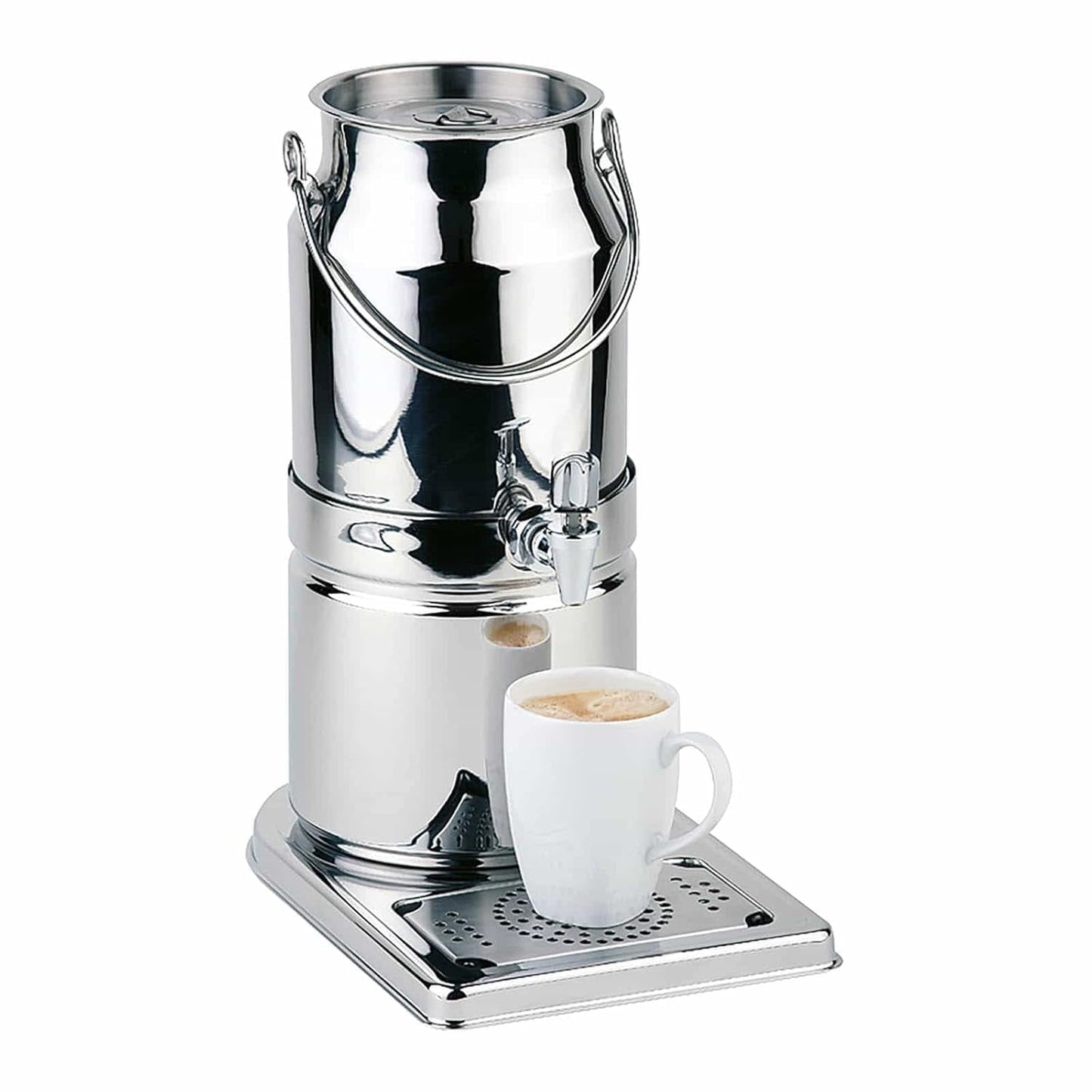 APS 10830 Tazza da latte -TOP FRESH-, 21 x 32 cm, H: 39 cm, Acciaio inossidabile 18/8, 1 borsa refrigerante alla base