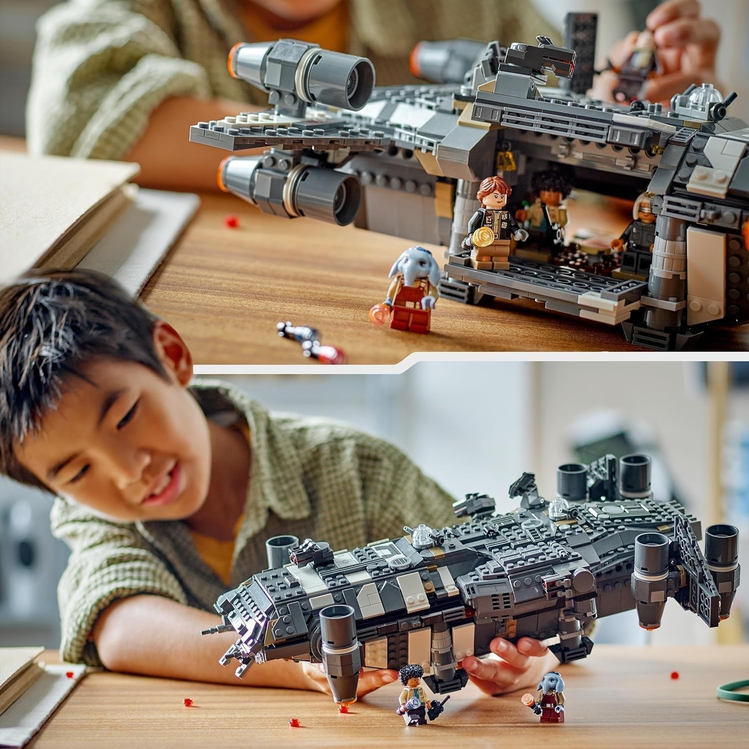 LEGO Star Wars: Skeleton Crew Onyx Cinder, astronave giocattolo costruibile e da collezione per ragazzi e ragazze con 5 personaggi, idea regalo per i fan dai 10 anni 75374 Set da costruzione Besuche den LEGO-Store