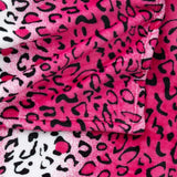 Home Must Have Queen/King Zebra Giraffa Safari Stampa animalier Per tutte le stagioni Coperta super morbida e calda per divano Misura letto Poliestere rosa Trapunte e trapunte leopardate rosa Naty Shop