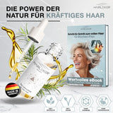 Hairlexier Rimedio per la Crescita dei Capelli per Donne - Olio per capelli al rosmarino, Olio per capelli all'olio di ricino, Olio alla lavanda, Siero naturale per capelli contro la caduta diffusa dei capelli, Supporta la crescita dei capelli, Vegano e biologico + Manuale per la cura dei capelli Naty Shop