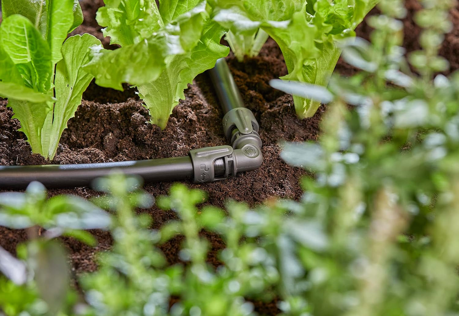 Gardena Sistema di irrigazione Micro-Drip L-Piece 13mm (1/2"): Connettore per tubo per invertire tubi di alimentazione da 13mm, montaggio senza attrezzi, riutilizzabile (13202-20)