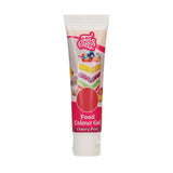 Funcakes Colorante alimentare in gel rosa ciliegia: colorante alimentare altamente concentrato per impasti, panna, fondente, marzapane, pasticcini, dosaggio facile, gocce singole per creare colori vivaci, Halal, 30 g