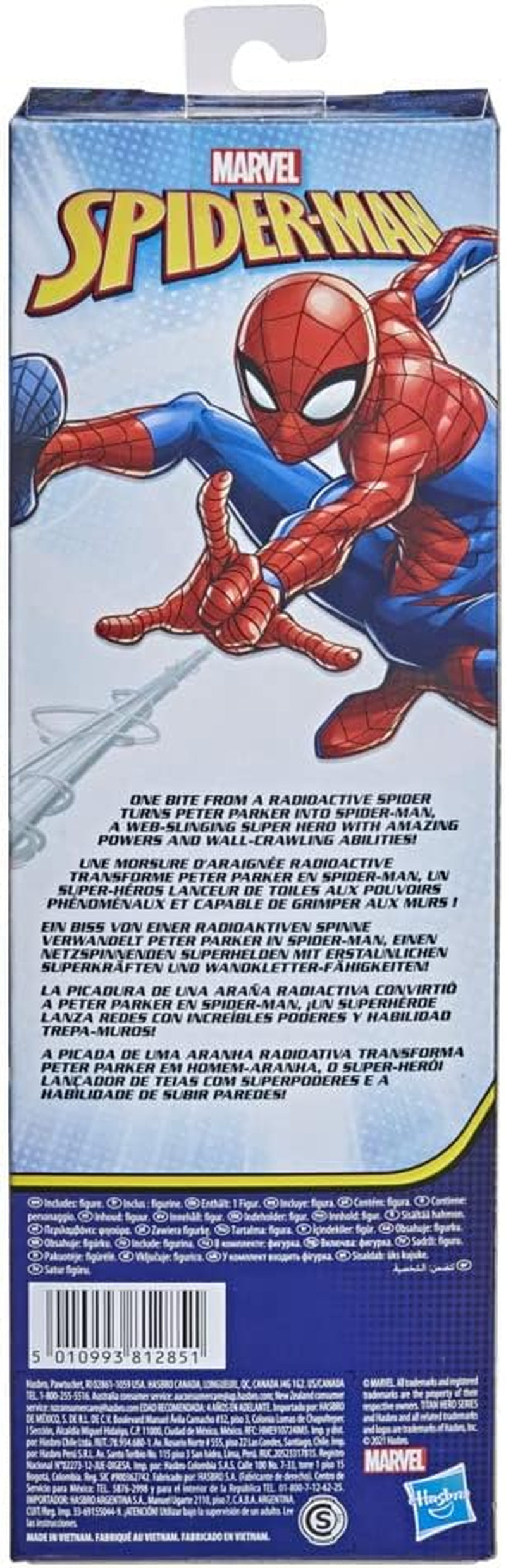 Marvel Titan Hero Series Action Figure di Spider-Man Supereroe alto 30 cm con arti mobili compatibile con altri giocattoli di Spider-Man per bambini 5+ Action Figure Naty Shop