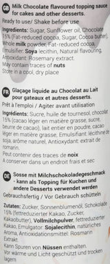 Salsa al gusto di cioccolato al latte, Glasse da 150 grammi e Decor Naty Shop
