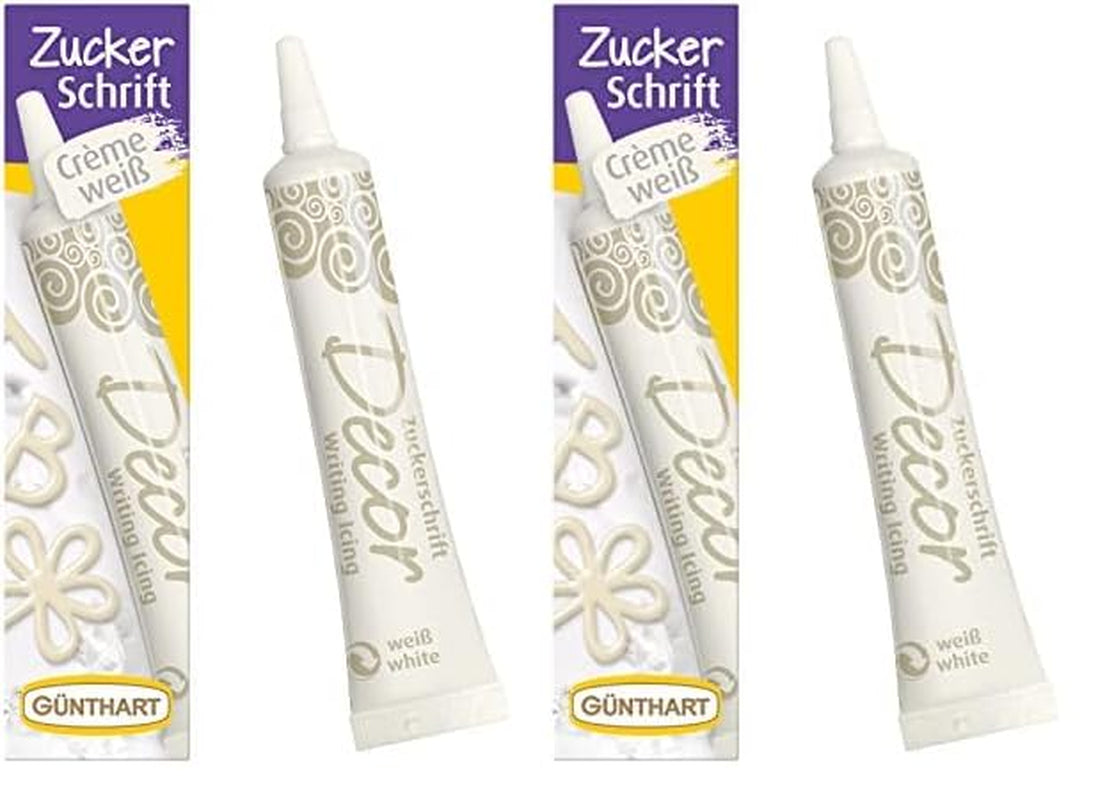 Günthart Backdecor 25 g Zucchero con lettere ORO Per tutti i dolci dal colore dorato In zucchero per bellissime lettere e disegni, 1 confezione (25 g)