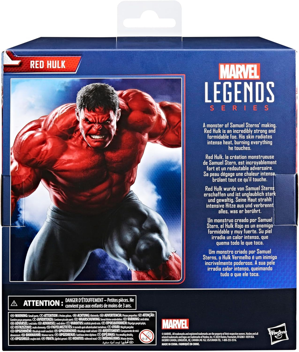 Marvel Legends Series Red Hulk Action Figure (Scala: 15 Cm) Per Capitan America: Brave New World Action figures Naty Shop