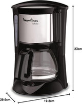 FG150813 Caffettiera Subito, 6 tazze, Nero/Acciaio inox