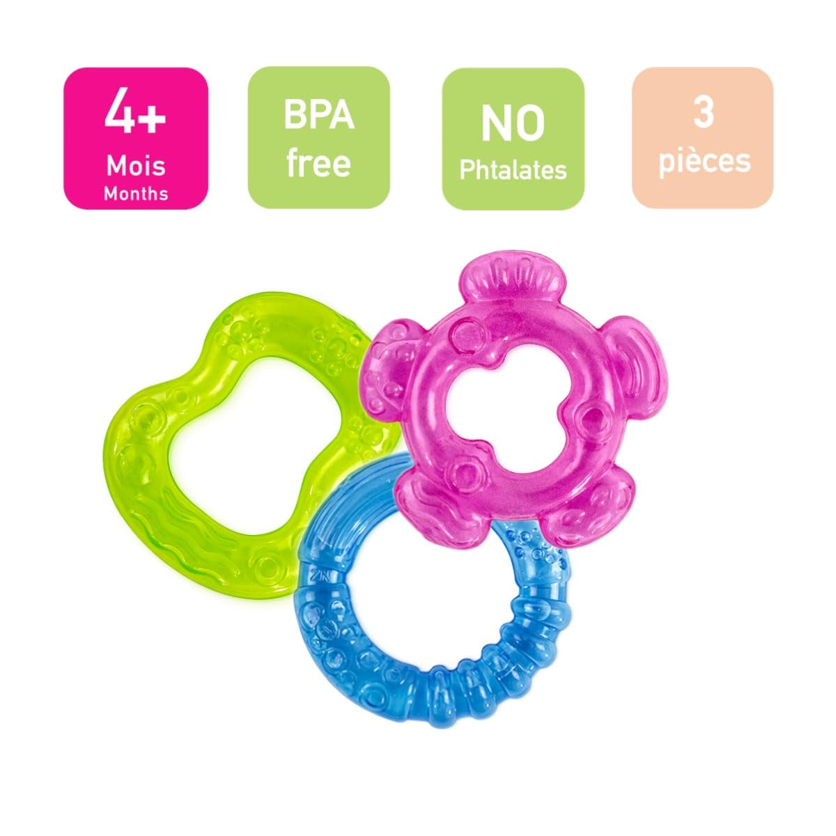 Anelli da dentizione per bambini Kühl, 740006, colori assortiti