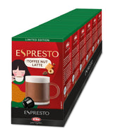 ESPRESTO Toffee Nut Latte, compatibile con K-fee e ALDI EXPRESSI*, caffè latte aromatizzato, certificato RFA, 96 capsule