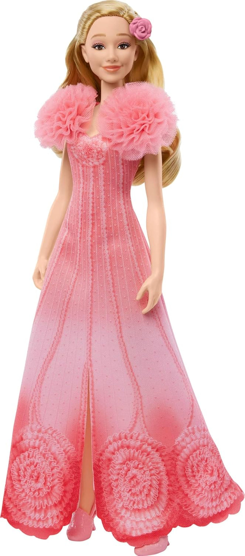 Mattel Glinda di Wicked and Accessories Bambola articolata ispirata al film con vestito staccabile Canta Loved by Us JLG49 Rosa