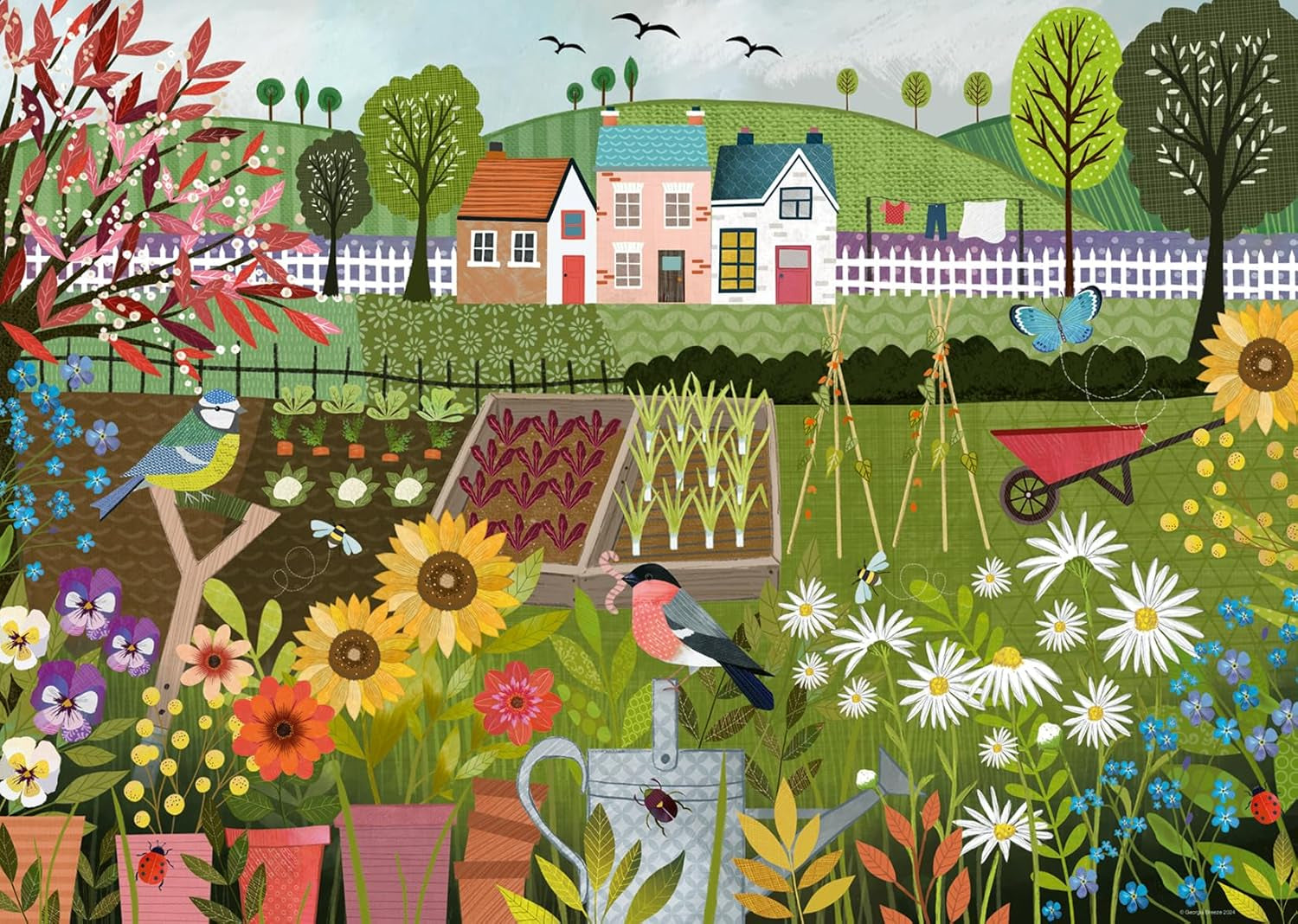 Ravensburger Puzzle 12001178 - Garden Allotment - Puzzle da 1000 pezzi per adulti e bambini sopra i 14 anni Puzzle Naty Shop Nuovo design