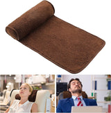Cuscino per il collo per chaise lounge Cuscino per la testa in peluche Cuscino regolabile per il collo Cuscino per il collo del divano in pile antiscivolo per la casa da viaggio Chaise lounge Divano Poltrona (Nero)