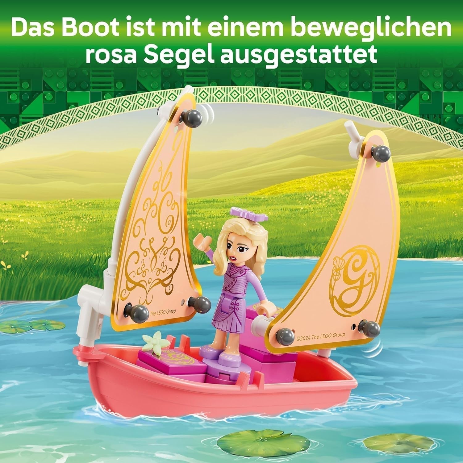 LEGO Wicked Glinda, Elphaba e Nessarose alla Shiz University Barca a vela e 3 personaggi Barca giocattolo, regalo per ragazze e ragazzi di 7 anni Amanti delle case delle bambole 75681 Set da costruzione Besuche den LEGO-Store