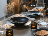 Creatable, 23146, serie SOFT TOUCH BLACK, set di stoviglie da 20 pezzi, servizio combinato in porcellana, lavabile in lavastoviglie e adatto al microonde, prodotto in Portogallo