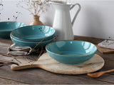 Creatable, 21683, Serie Nature Collection Water, set da 4 pezzi per 4 persone, Poke Bowl aus Steinzeug, spülmaschinen- und mikrowellengeeignet, Qualitätsproduktion