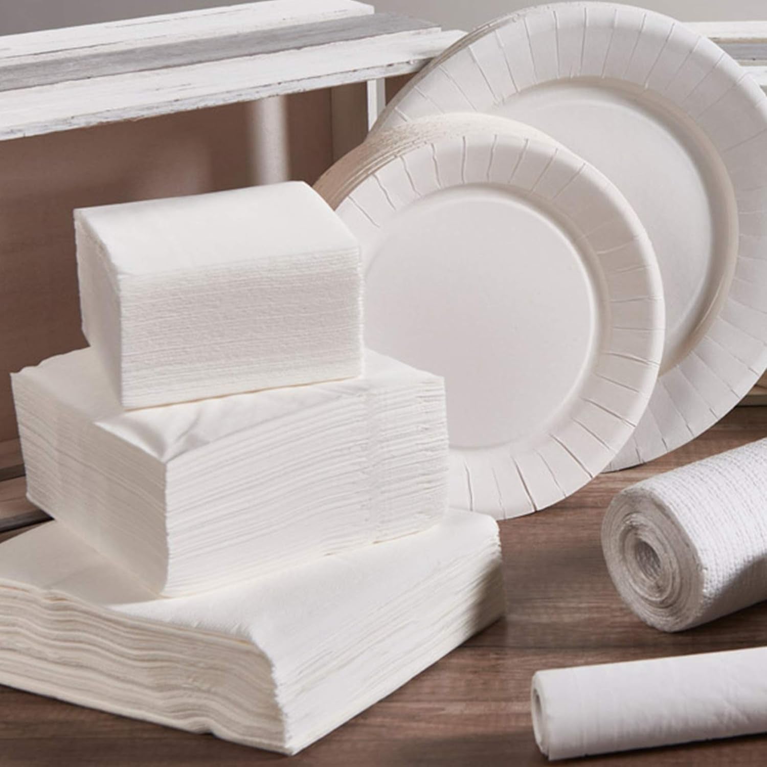 Tovaglioli di cotone Le Napage 50 25 X 25 cm, 3 veli, FSC bianco