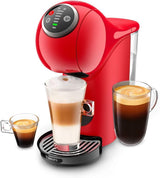 Macchina per capsule NESCAFÉ DOLCE GUSTO Krups KP3405 Genio S Plus | Espresso Boost, pressione della pompa da 15 bar | Serbatoio dell'acqua da 0,8 litri | 1500 Watt | Colore Rosso con Latte Macchiato