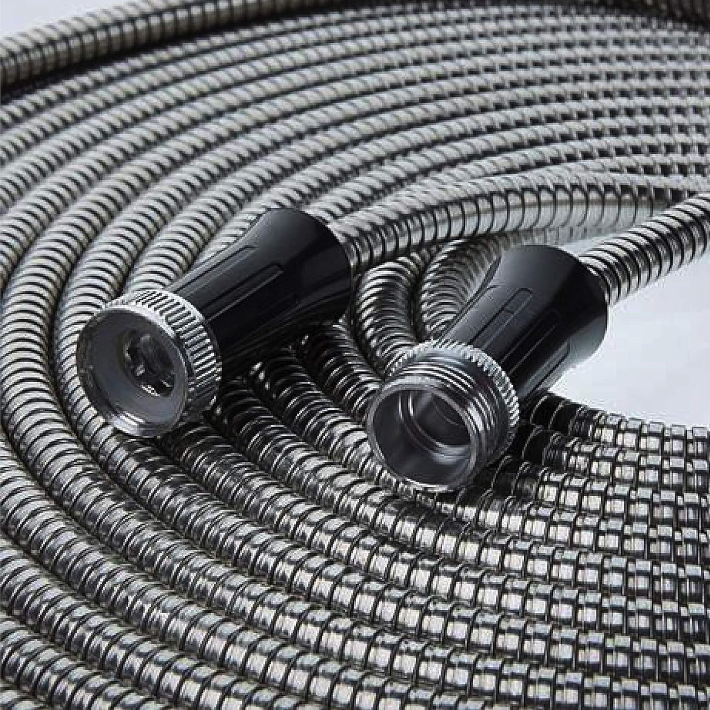 Tubo da Giardino da 30 m, Tubo per Acqua in Metallo in Acciaio Inossidabile 304, Tubo Flessibile da 30 m, Anti-Gentile, Ultraleggero e Durevole, Resistente allo Strappo, Facile da Avvolgere, 500 PSI