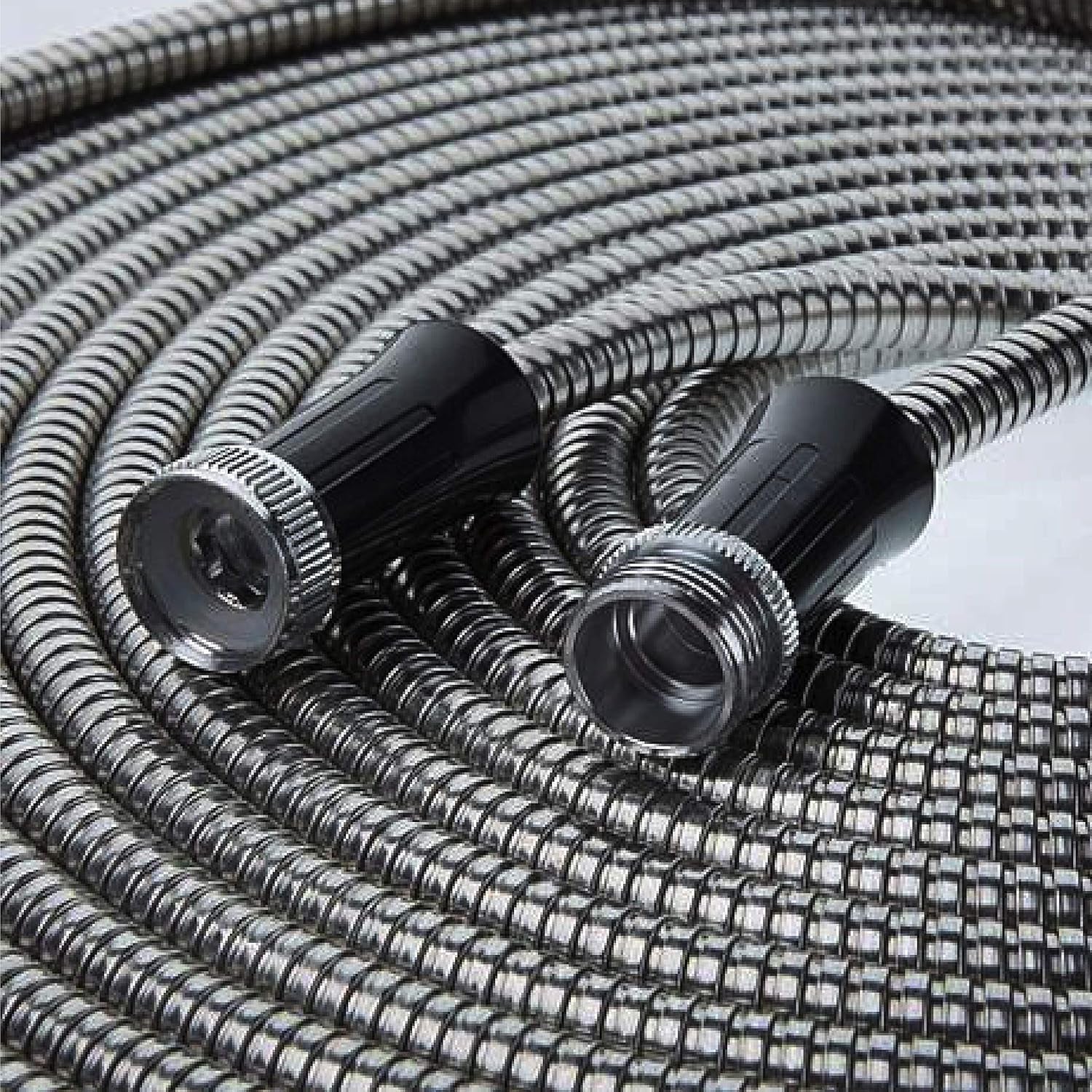 Tubo da Giardino da 30 m, Tubo per Acqua in Metallo in Acciaio Inossidabile 304, Tubo Flessibile da 30 m, Anti-Gentile, Ultraleggero e Durevole, Resistente allo Strappo, Facile da Avvolgere, 500 PSI