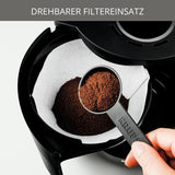 Macchina per caffè espresso Krups F30908 ProAroma con filtro e caraffa in vetro, capacità 1,25 l, 10-15 tazze, 1050 W, nera