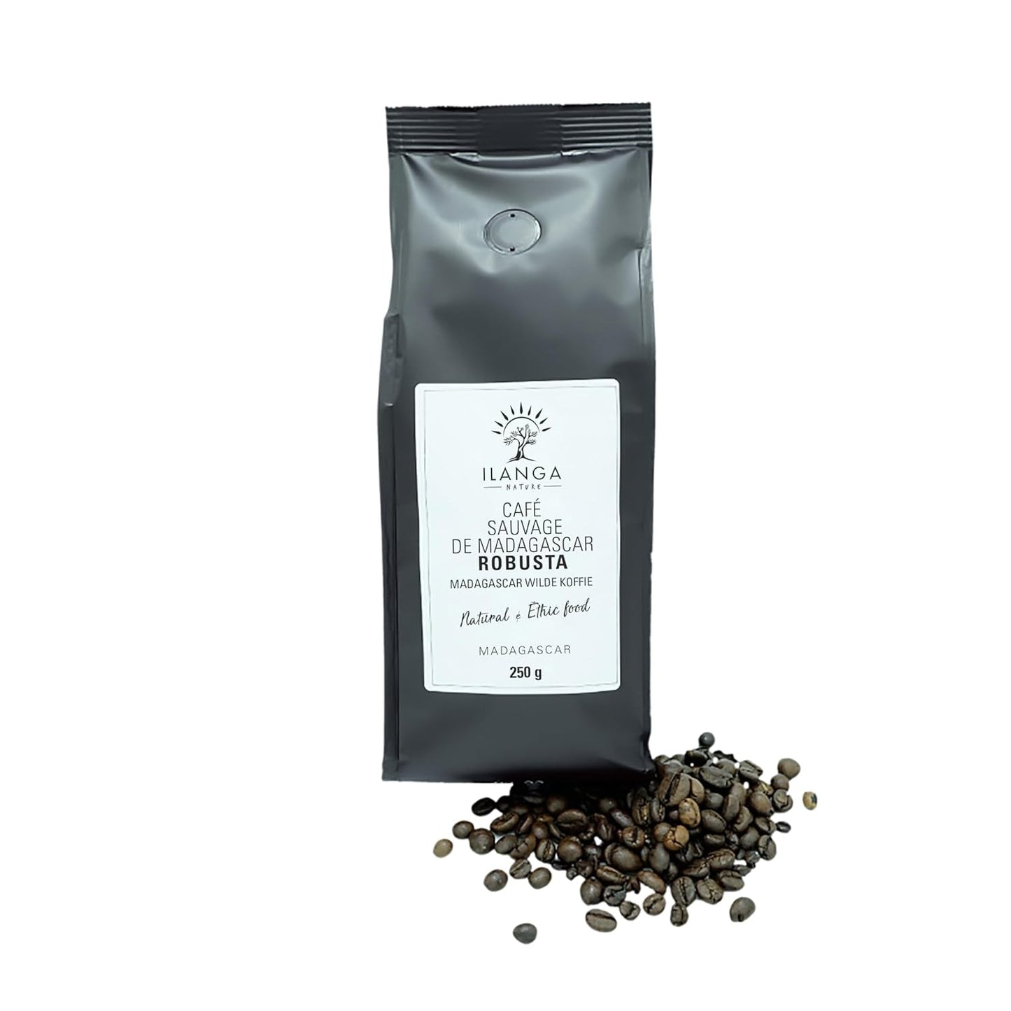 Ilanga Nature - Caffè Robusta - Grani 250 g - Madagascar