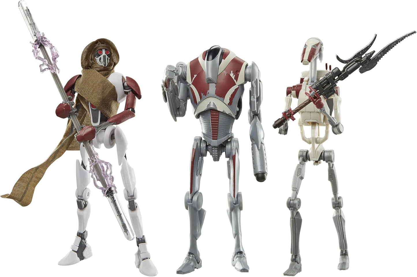 Star Wars Black Series Magna Raider, Super Battle Droid, Jedi Battle Droid: Survivor Action Figures Confezione da 3, Scala 15 cm Action figures Naty Shop Titolo predefinito