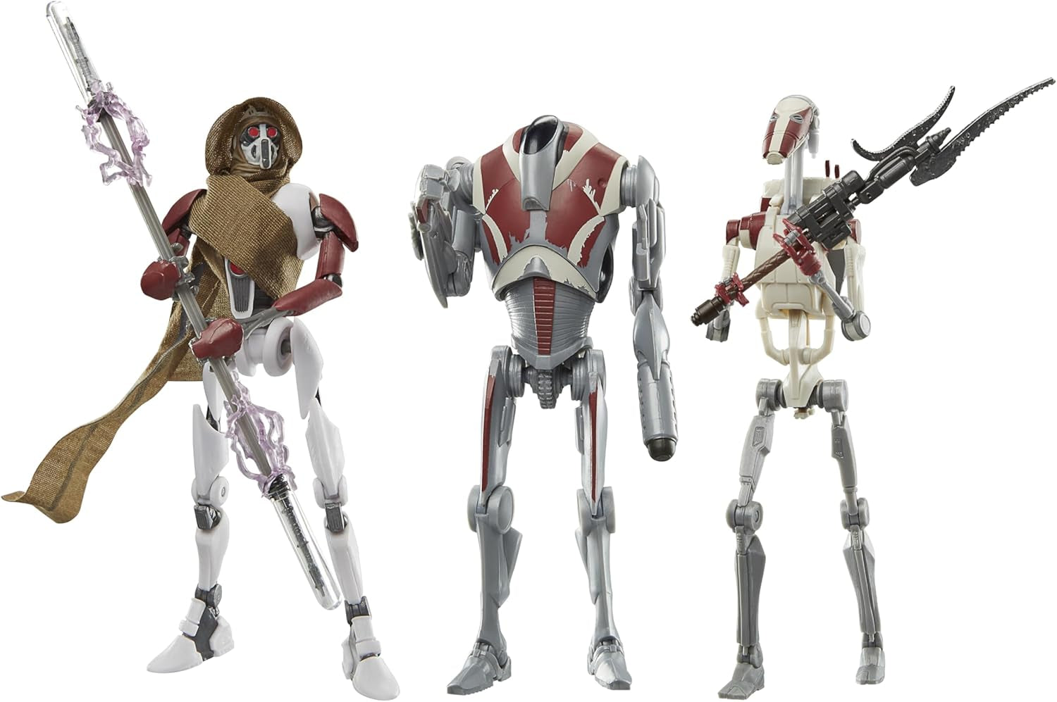 Star Wars Black Series Magna Raider, Super Battle Droid, Jedi Battle Droid: Survivor Action Figures Confezione da 3, Scala 15 cm Action figures Naty Shop Titolo predefinito