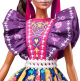 Bambola Barbie Día De Muertos 2022 con abito tradizionale arricciato, ghirlanda di fiori e pittura per il viso Calavera, regalo per collezionisti