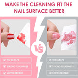 330 Stück Fusselfrei Nägel Wattepads, Fusselfreie Nageltücher, Nagel Wischtücher Wattepads, Nagelleck Entfernen Für Cleaner Gelnägel Nail Wipes Pads (Bianco)